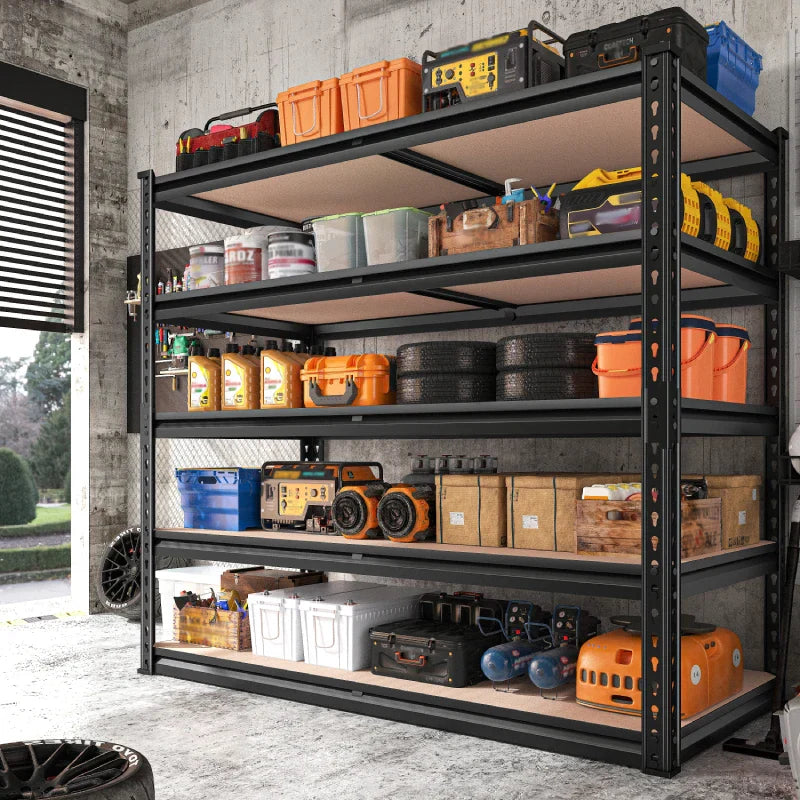 【🔥Factory Direct Clearout Sale🔥】40"W x 20"D Freestanding Garage Shelving, 2,500lbs Heavy Duty Steel Shelves, Adjustable Commercial Shelving Racks for Basement Pantry Kitchen