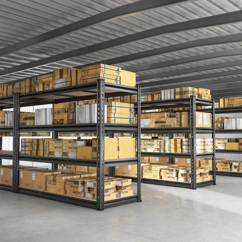 【🔥Factory Direct Clearout Sale🔥】48" W Garage Shelving Unit, 4-Tier Adjustable, Heavy Duty Steel Shelving Racks Load 2550 lbs, Storage Rack for Kitchen Pantry Basement