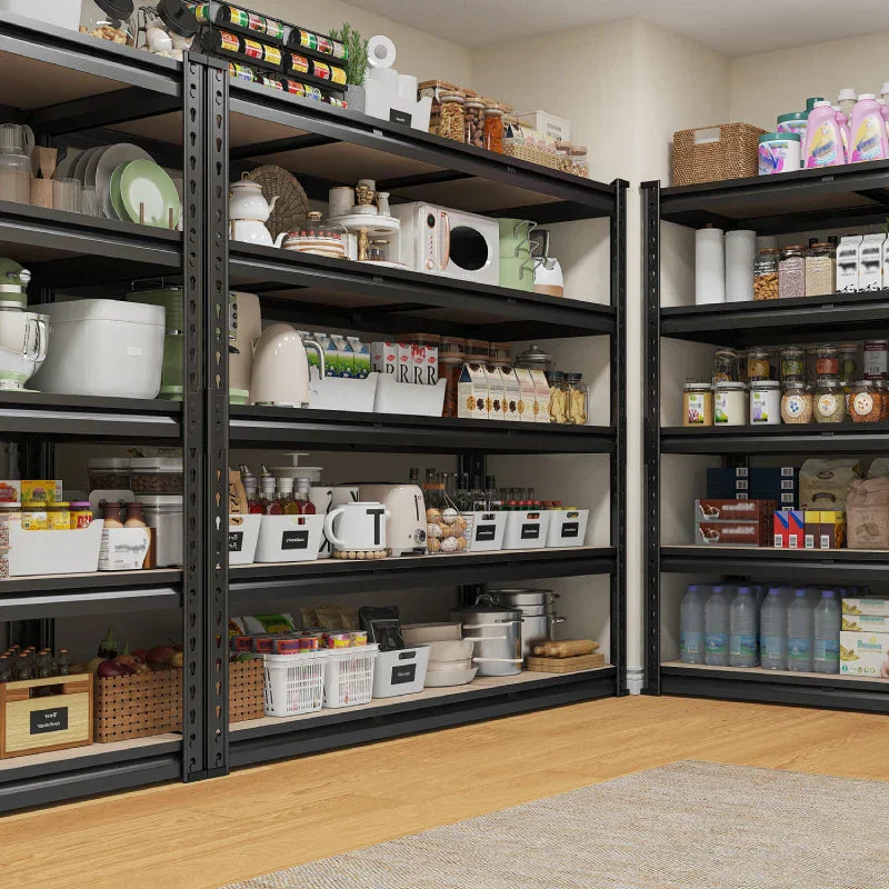 【🔥Factory Direct Clearout Sale🔥】2 Pack Garage Shelf, 48.2''W Adjustable Steel Shelving Rack Load 3000lbs, Boltless Shelving for Basement Warehouse Commercial