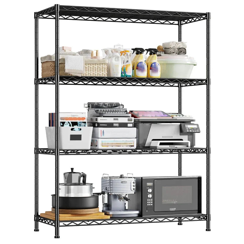 【🔥Factory Direct Clearout Sale🔥】3-Shlef Metal Shelves, Adjustable Steel Wire Shelving Units, Storage Rack for Kitchen Pantry Closet Dorm