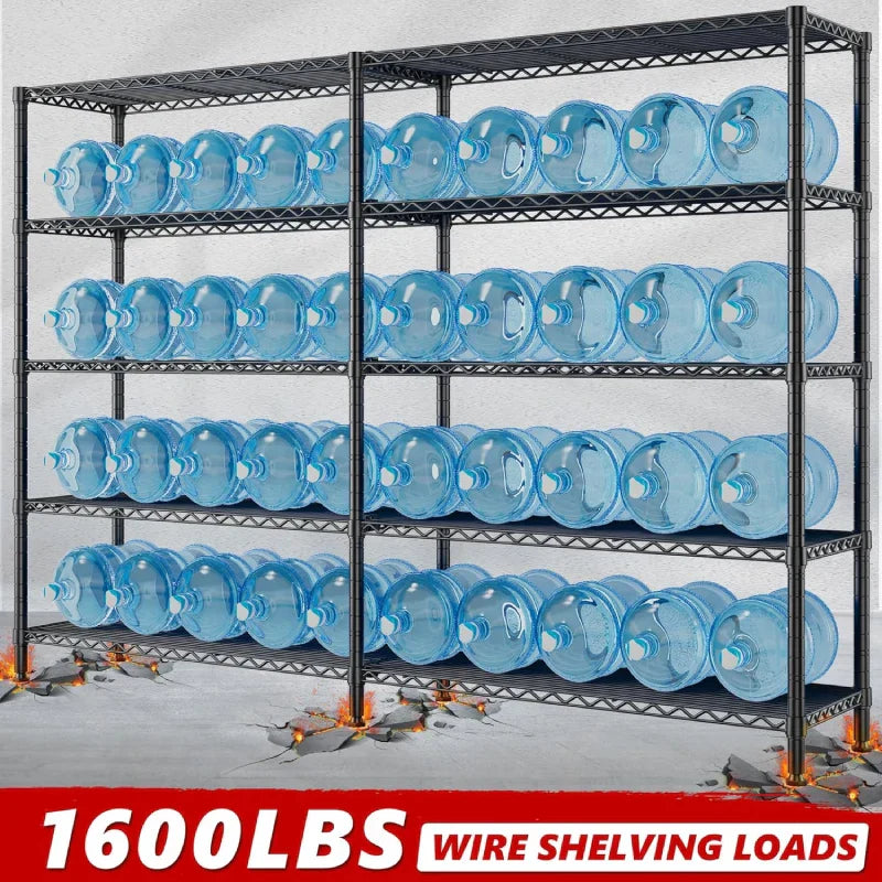【🔥Factory Direct Clearout Sale🔥】72"H Wire Shelving, 1600Lbs Metal L Shaped Shelves Adjustable, 70"W Storage Racks for Pantry Kitchen